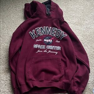 Kennedy Space Center maroon hoodie